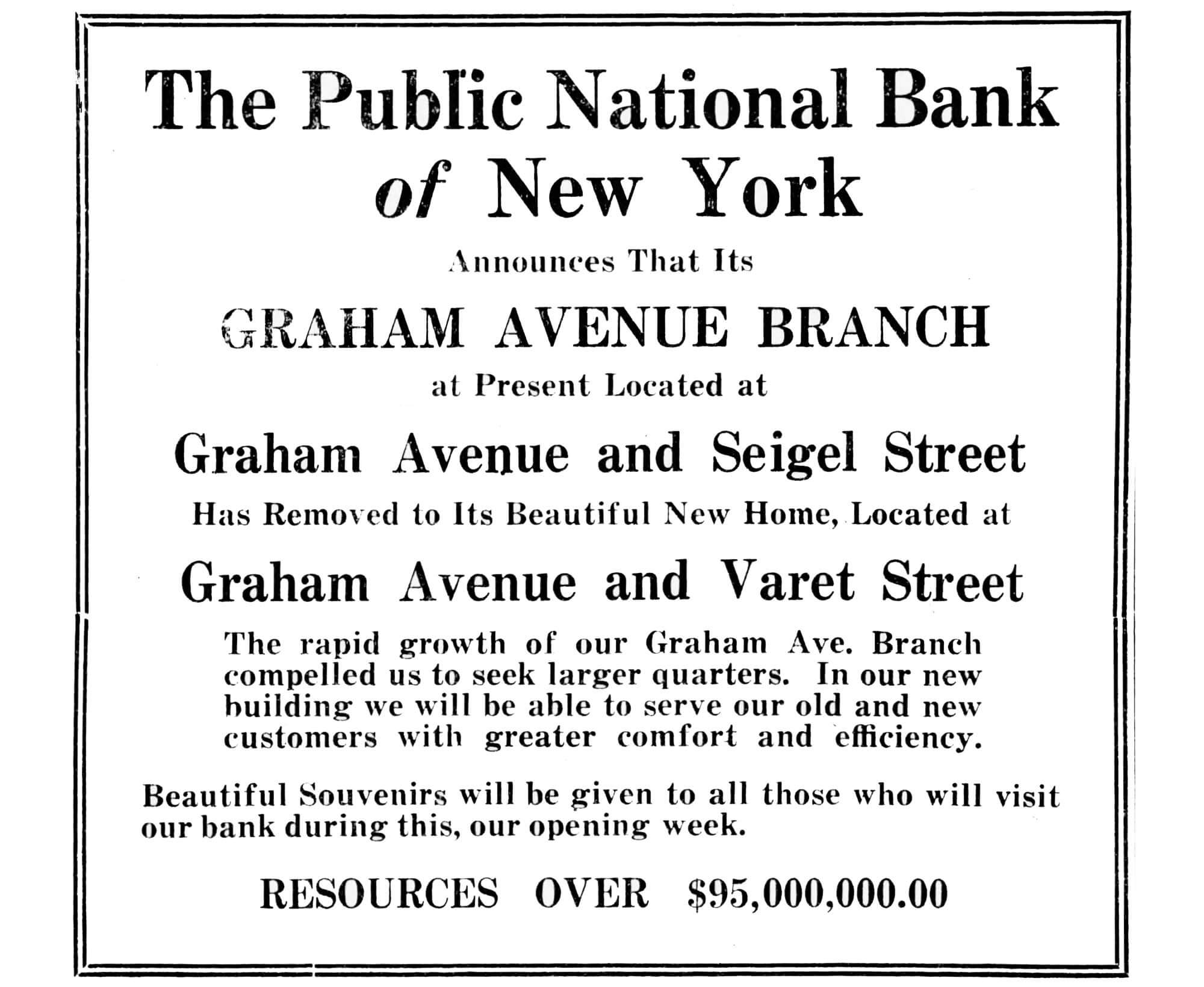 public bank graham avenue ad