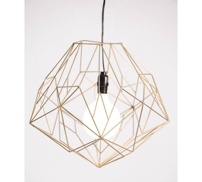 light fixture by hedron studios