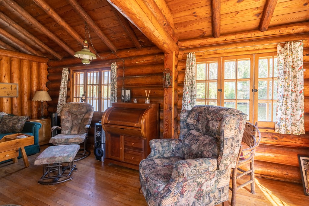 interior of cabin on knottingham road in ray brook ny