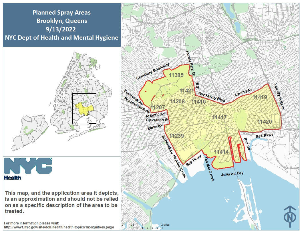 spray areas