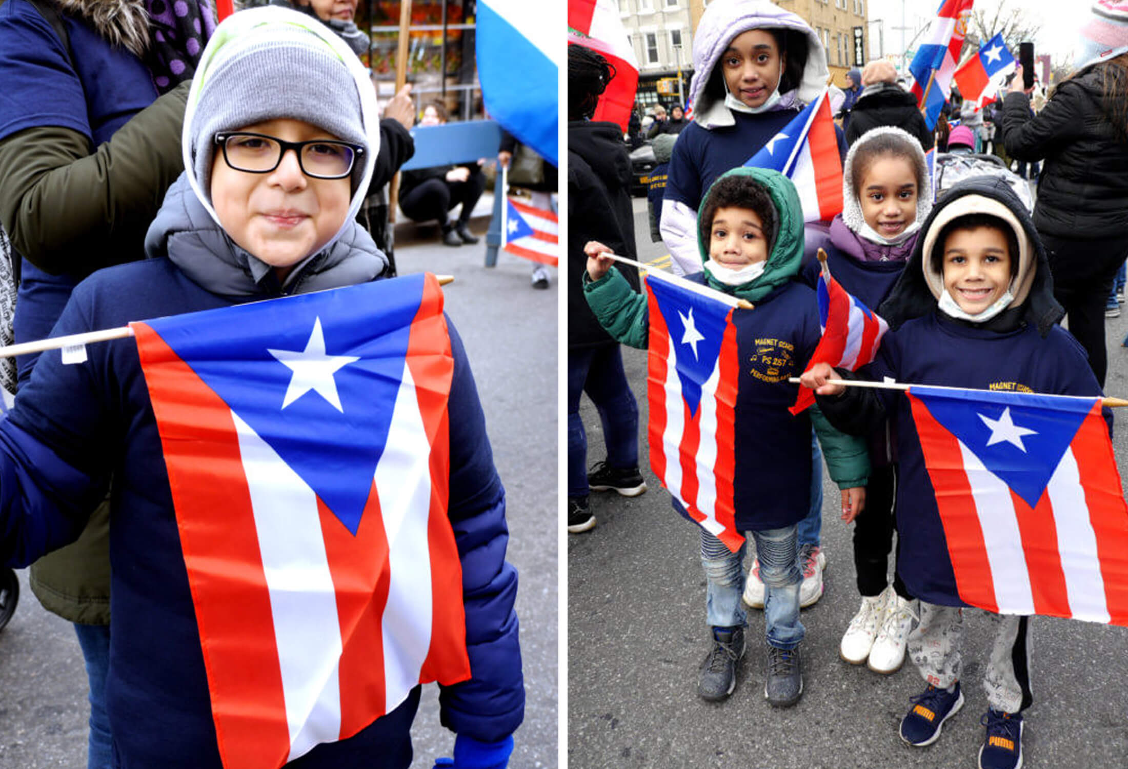 kids with flags