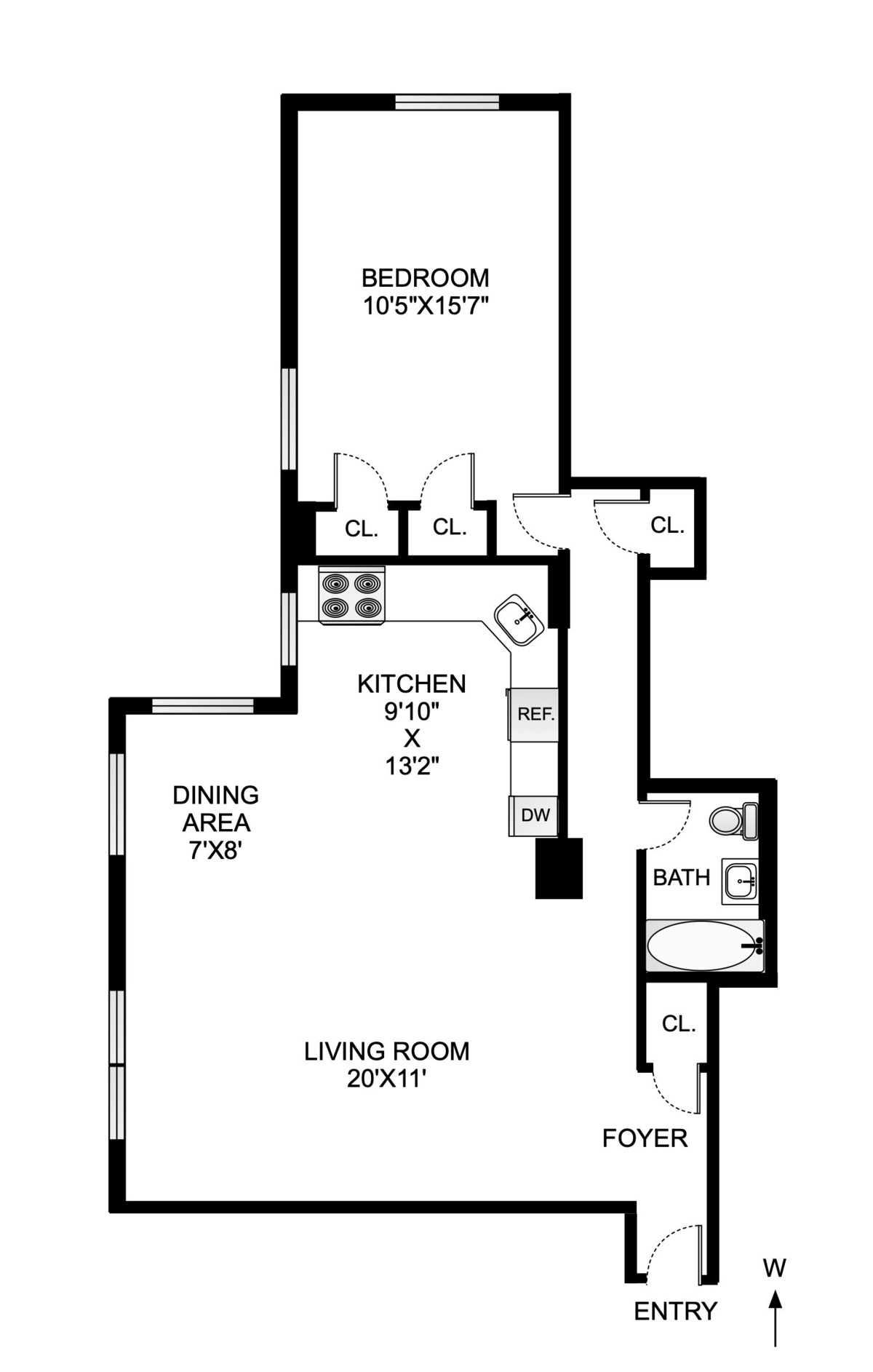 alternative floorplan with open kitchen