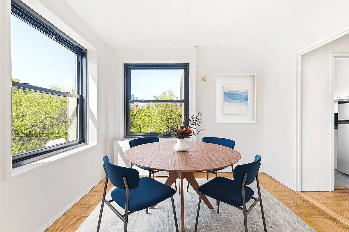 virtually staged dining nook