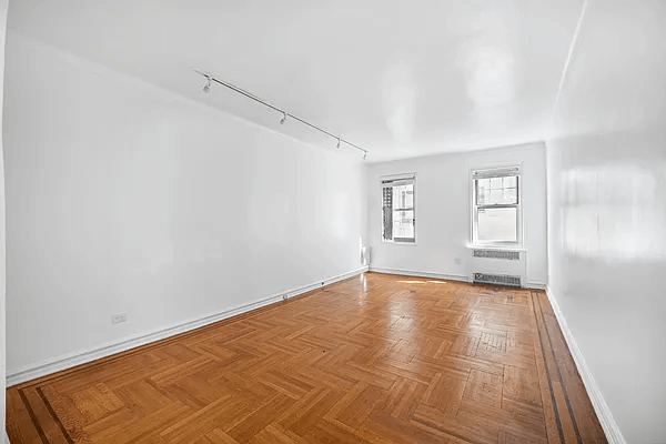 living room with wood floors