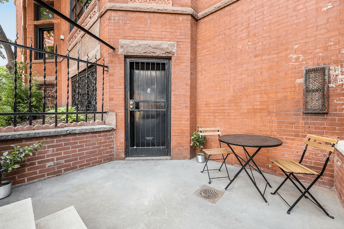 small garden level patio