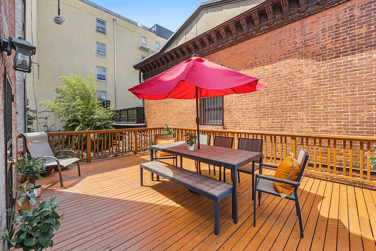 wooden deck with room for seating