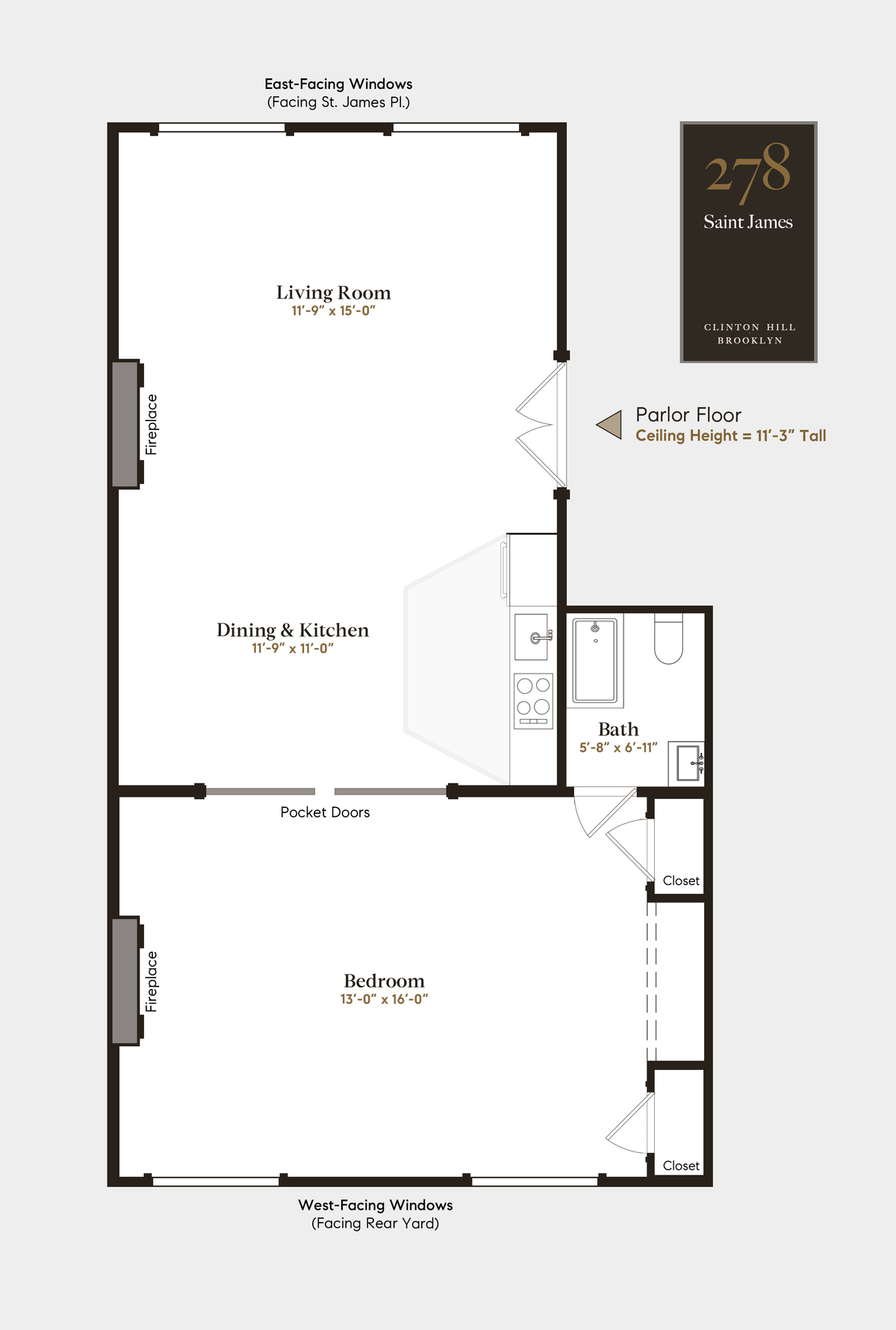 floorplan showing the open plan kitchen and living room