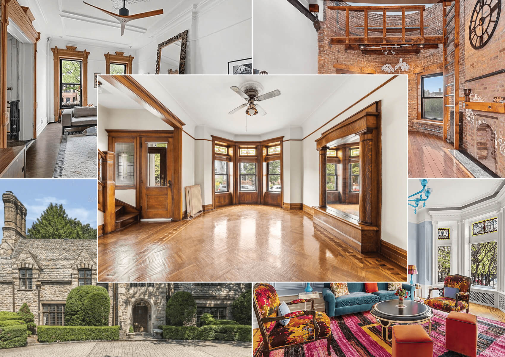 brooklyn listings - collage of houses for sale