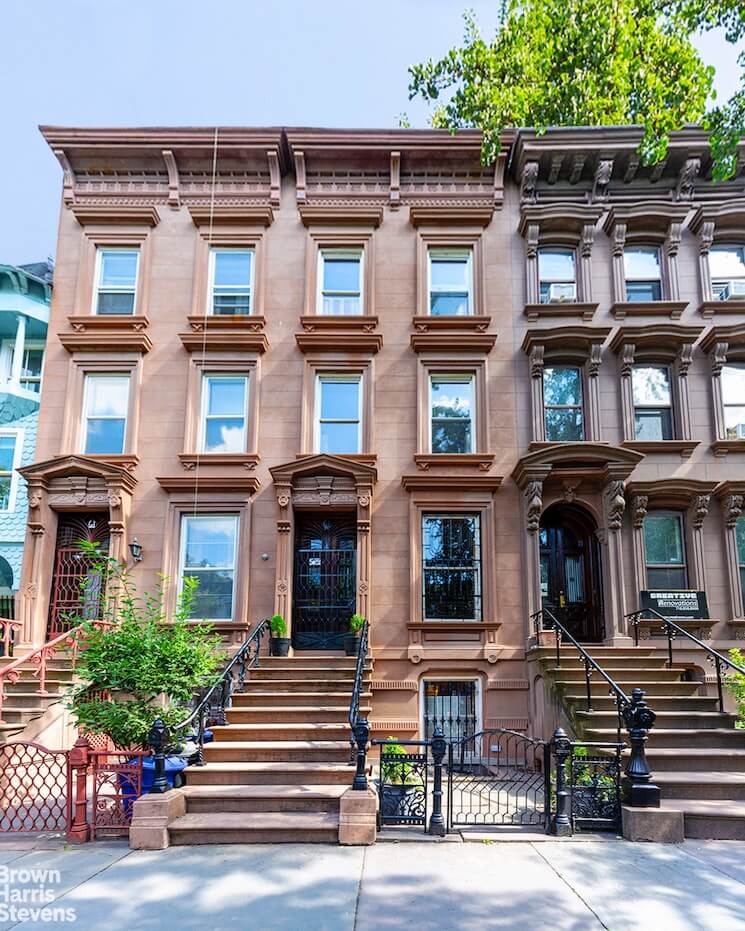 brownstone with a stoop