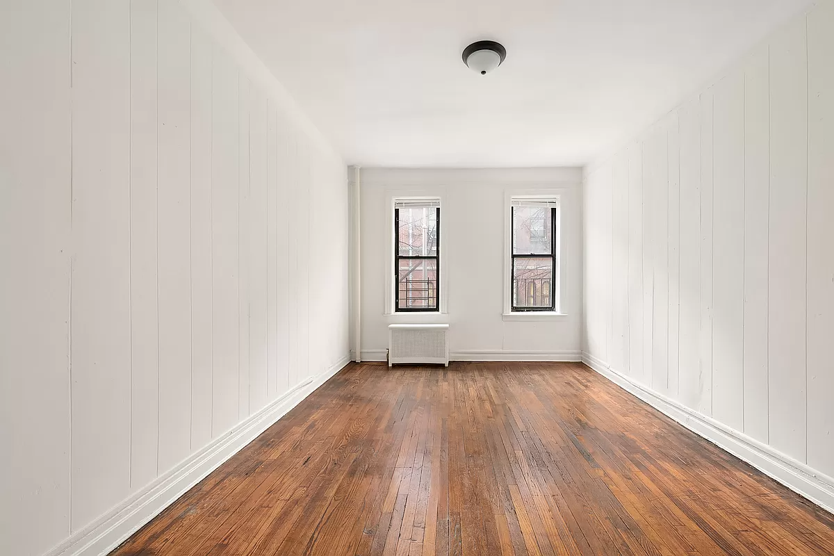 bedroom with two windows