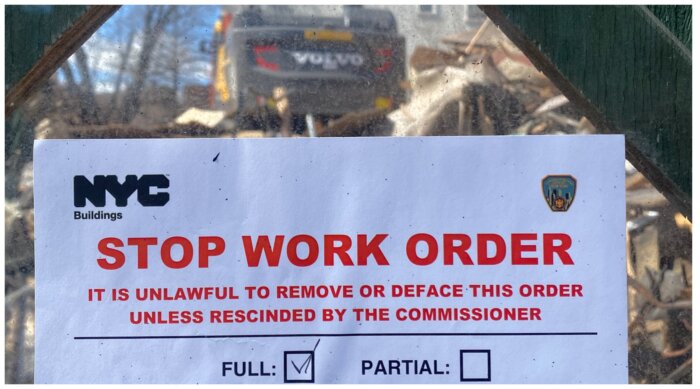 a stop work order