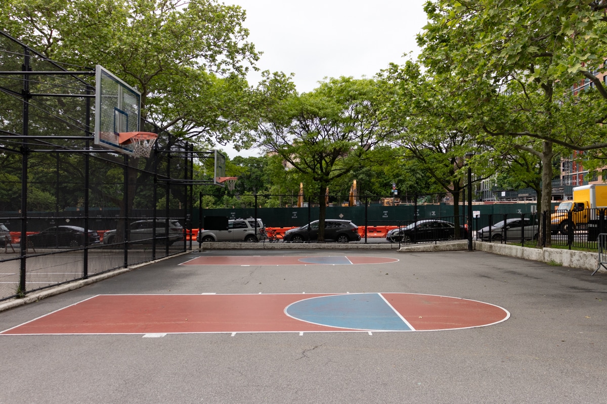 basketball court at jackie robinson playground