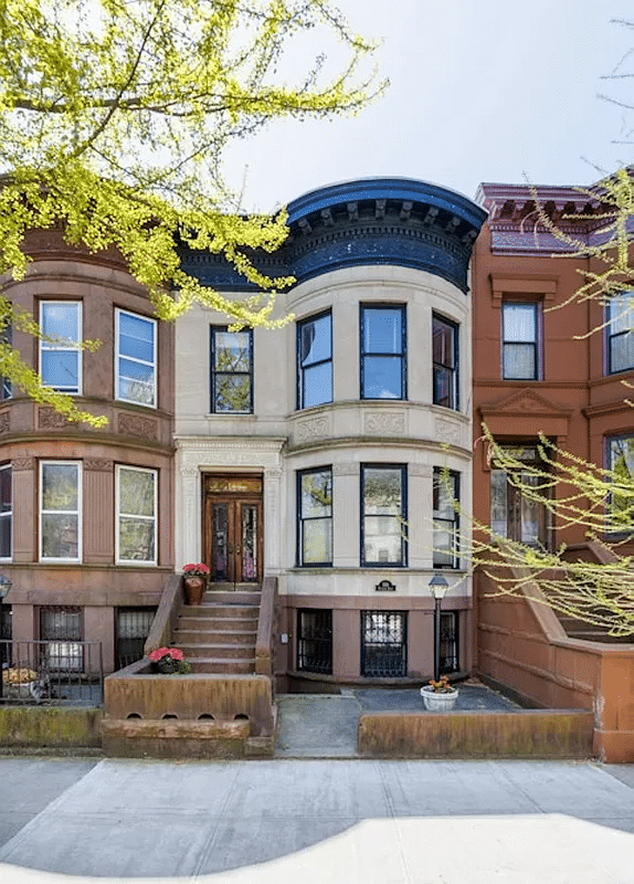 exterior of the bow front house