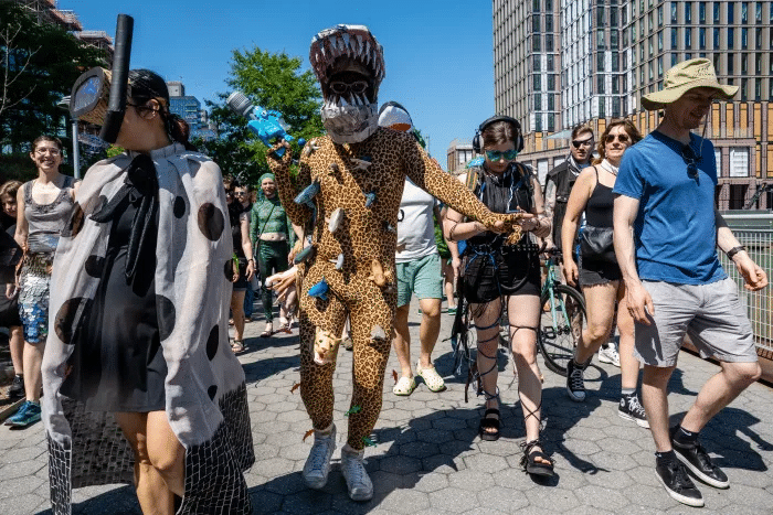 costumed participants