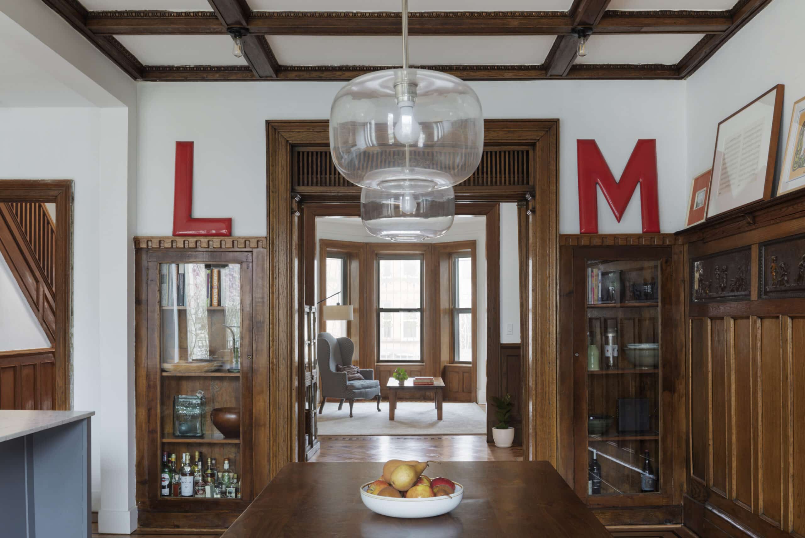 DINING ROOM WITH VINTAGE WOODWORK