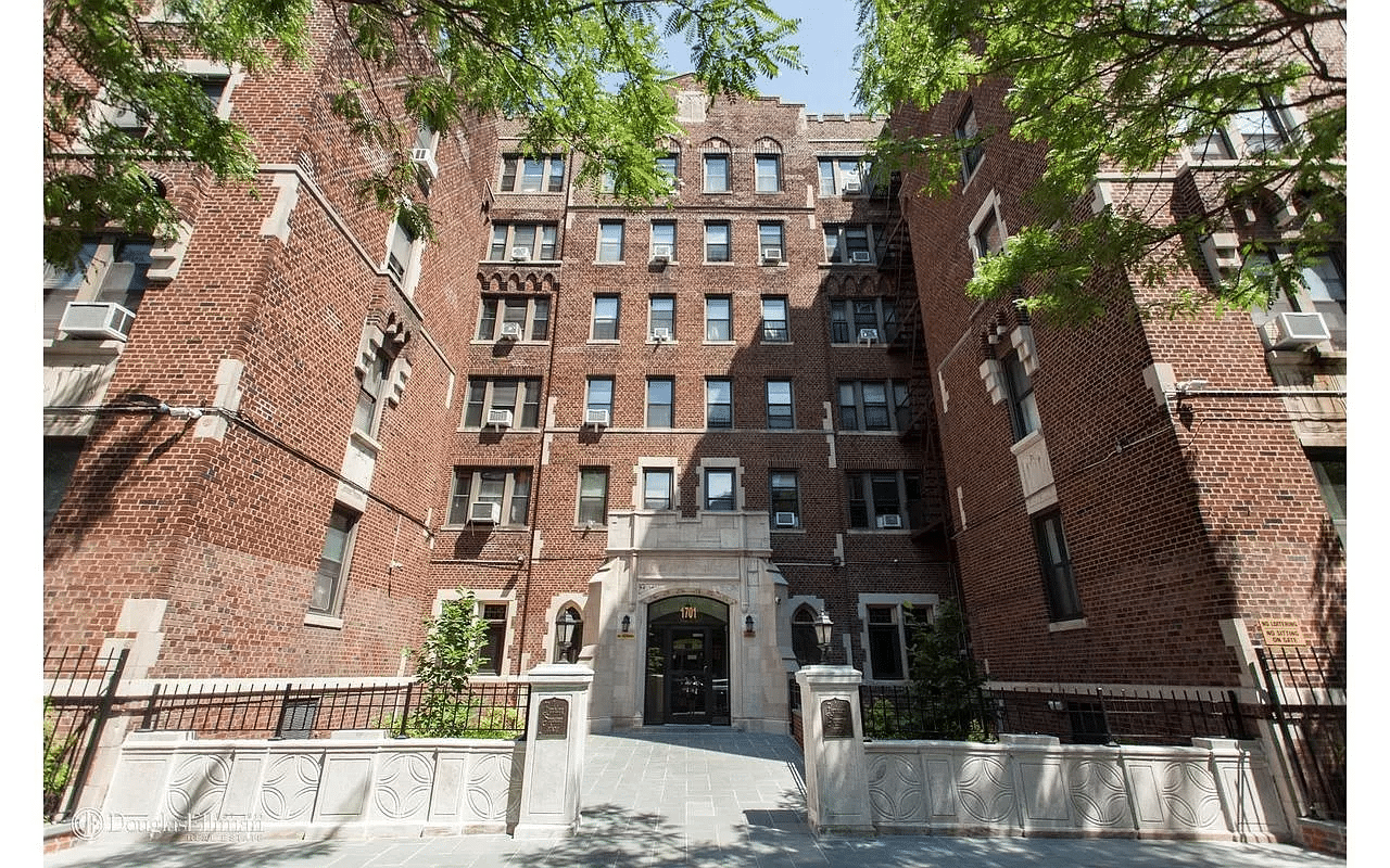 red brick exterior of the building