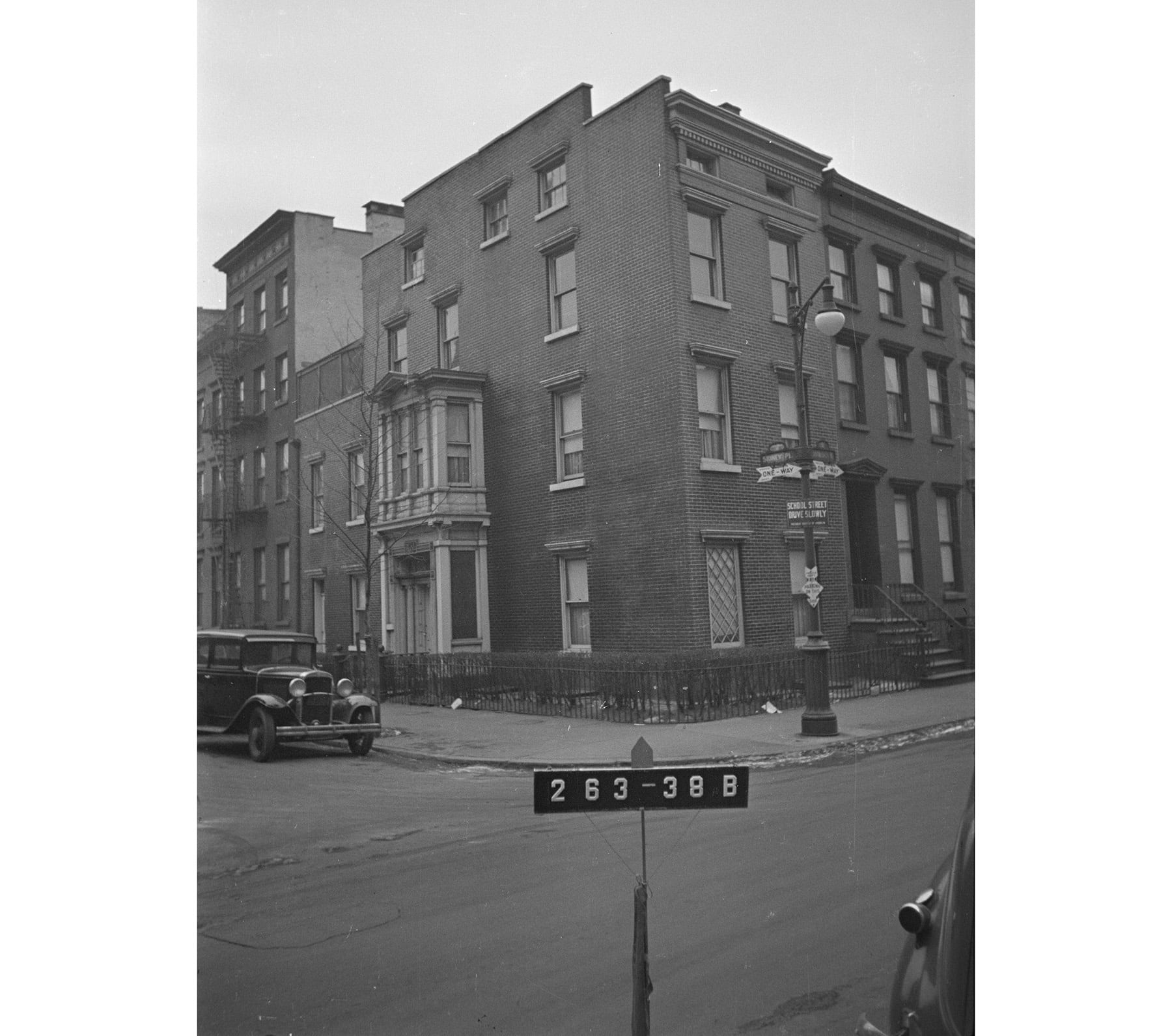 2 sidney place - black and white photo of the exterior