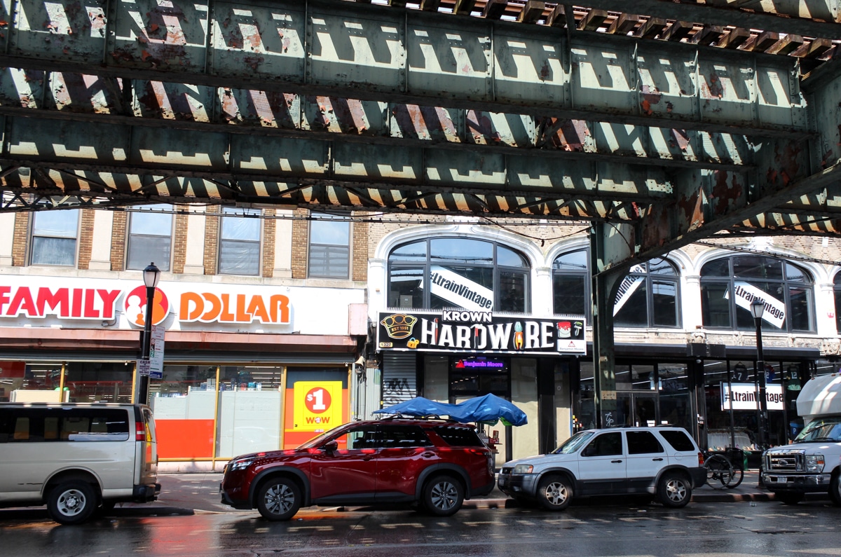 krown hardware sign on storefront