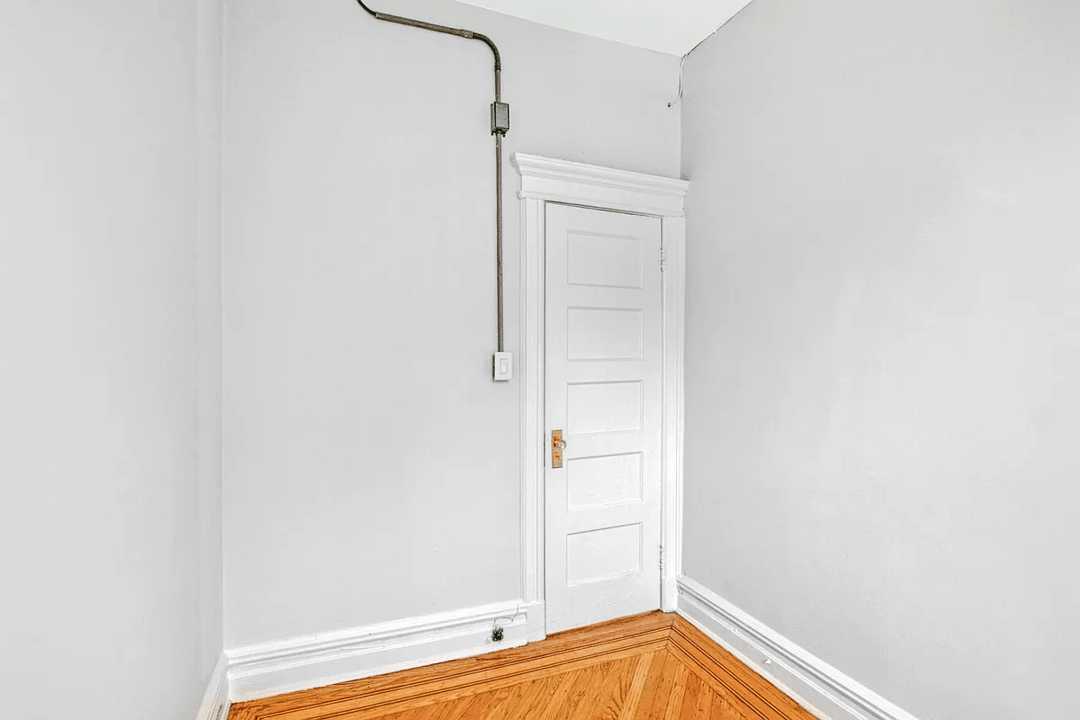 bedroom with wood floor