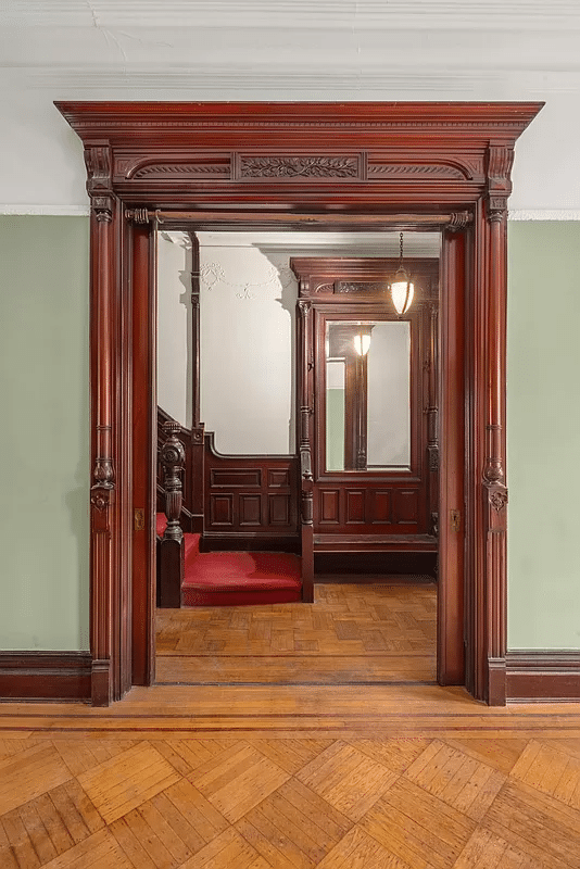 original pocket doors between parlor and entry