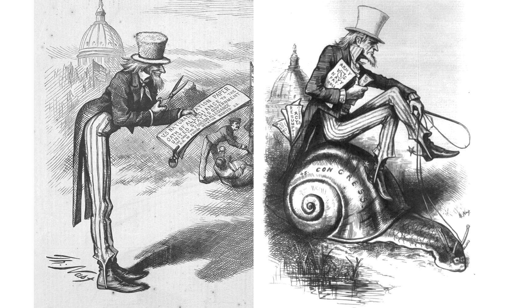 drawings of uncle sam with striped pants and a top hat
