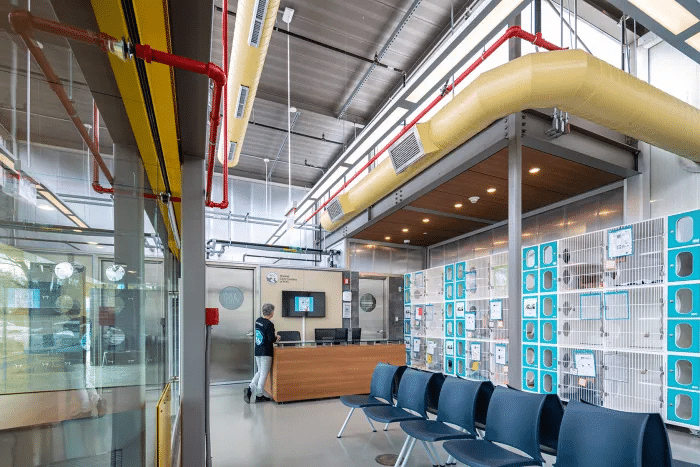 interior showing seating and a lobby desk