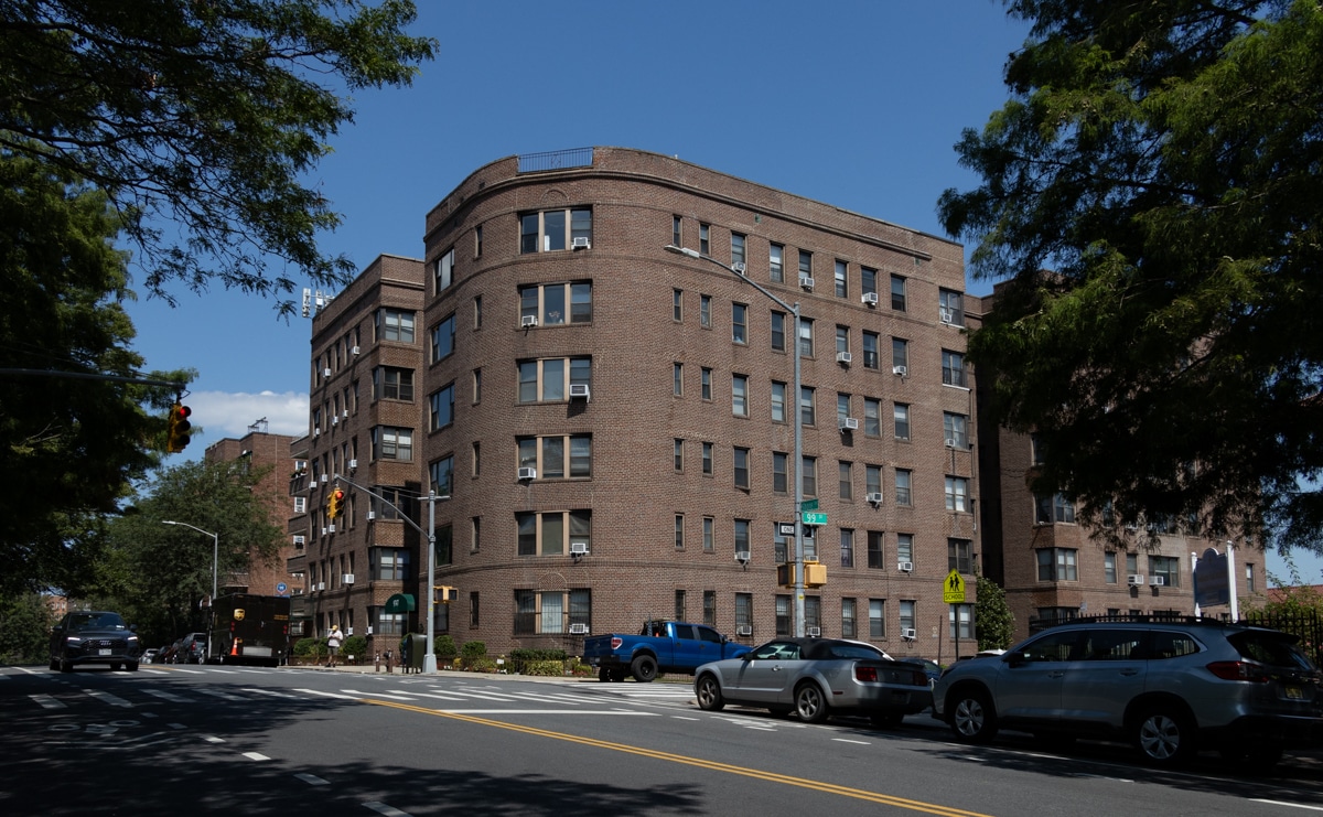 brooklyn- a 1930s brick rental building in bay ridge