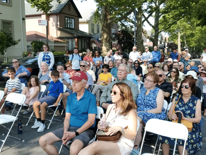 seated audience