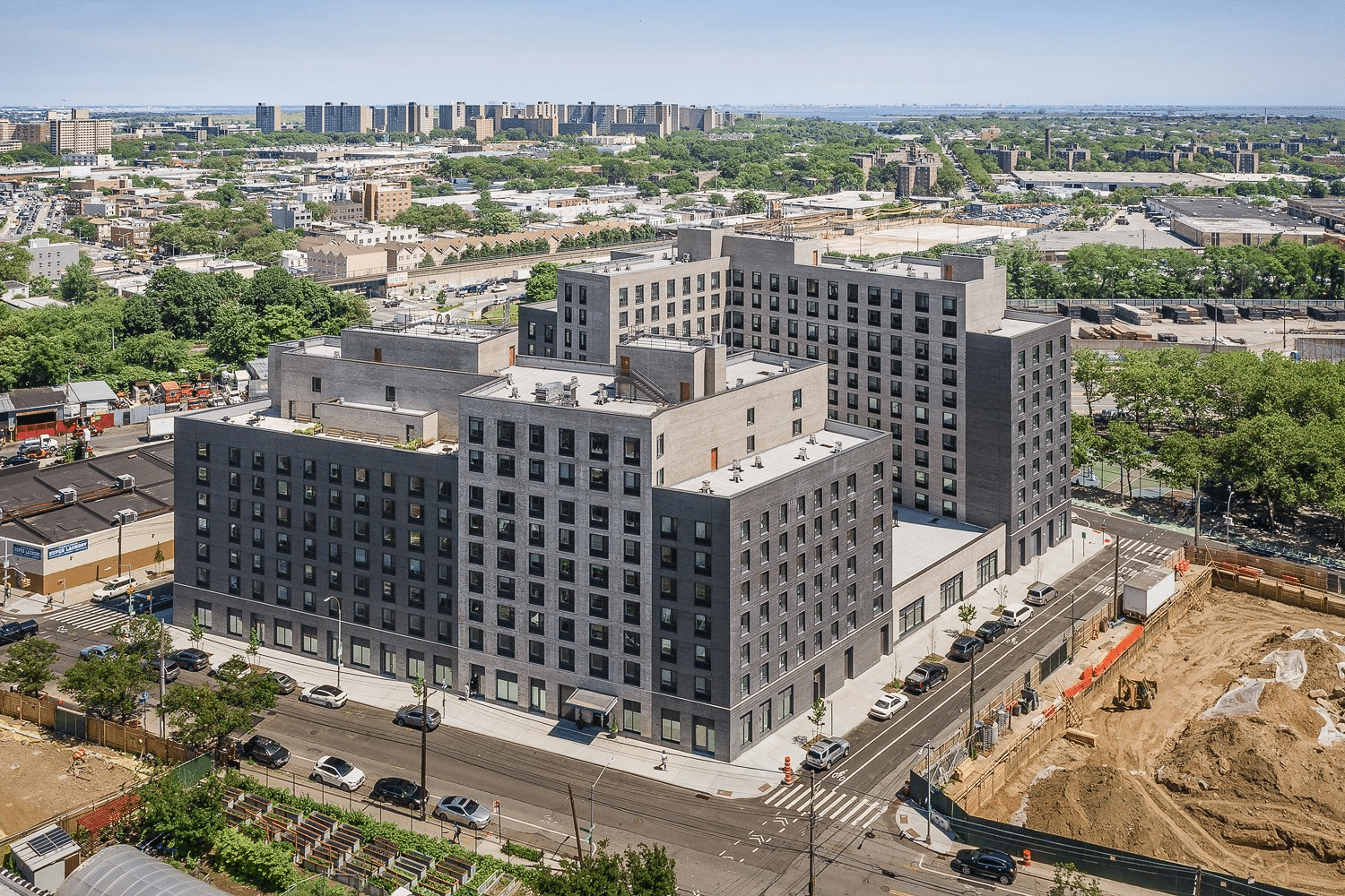 Living - rendering of apartment buildings