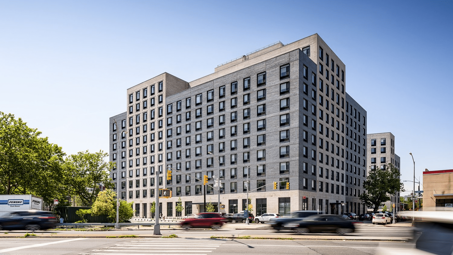 Rendering of a multi-storey residential building