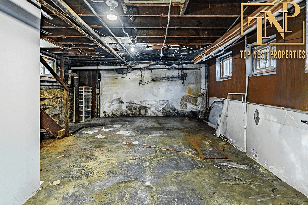 unfinished basement