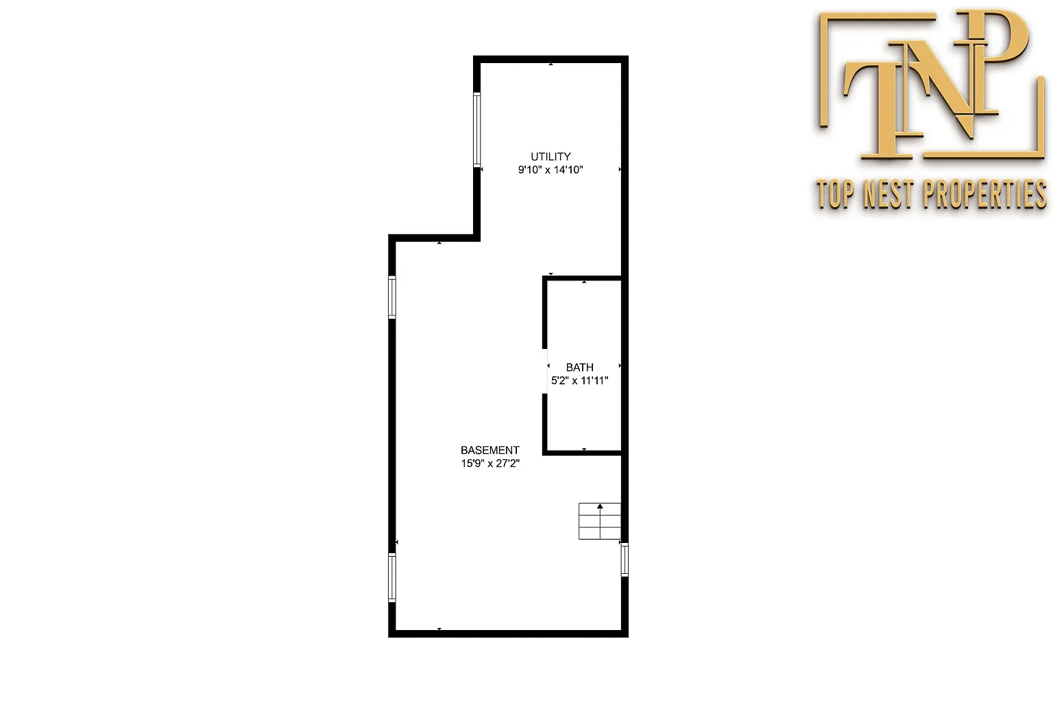 basement with laundry and a bathroom