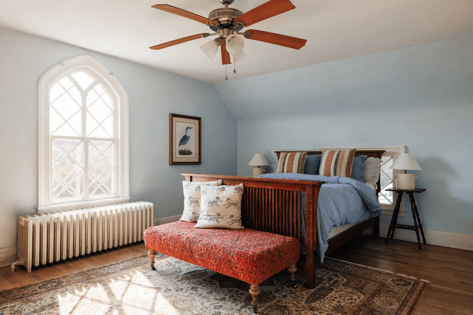 bedroom with multiple exposures