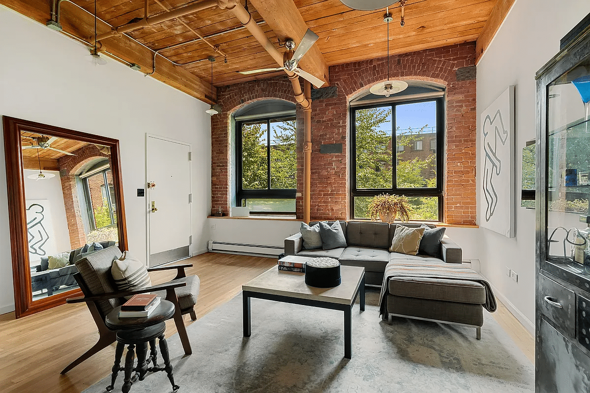 living room with view to entry