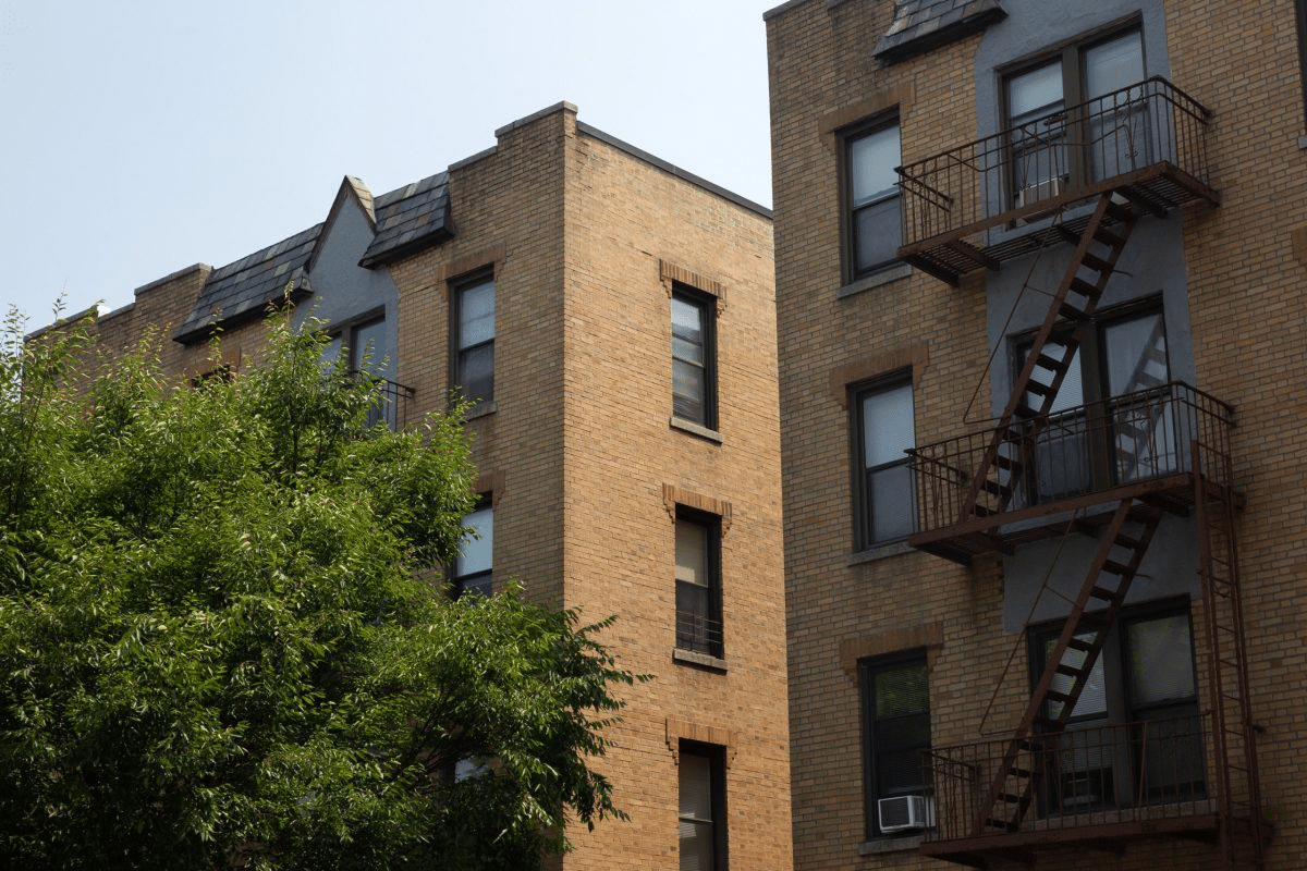 apartment buildings