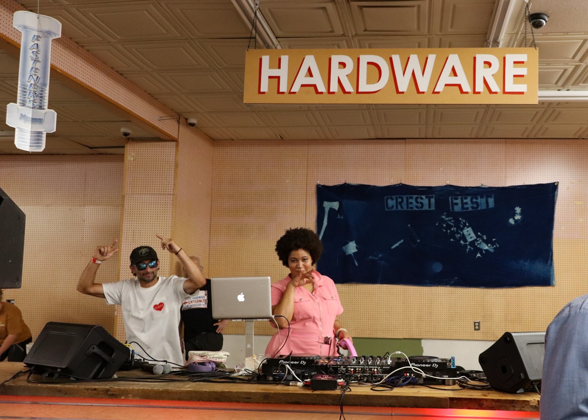 djs inside the store