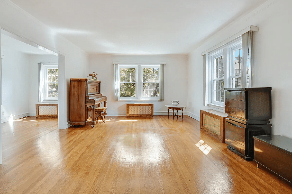 open house  - living room with wood floors