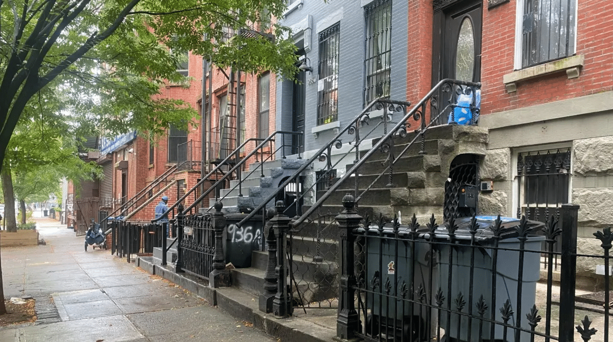 bed stuy - brick row house