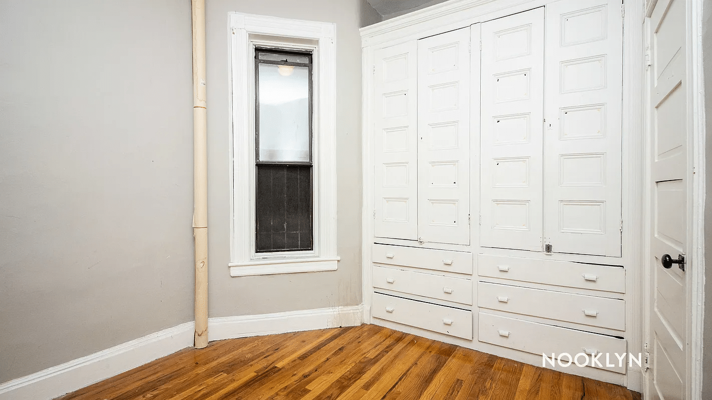 room with built-in storage