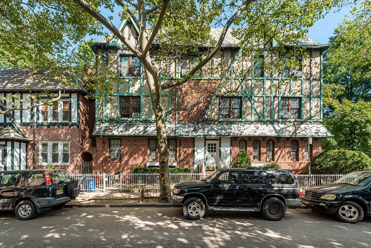 tudor style brick house