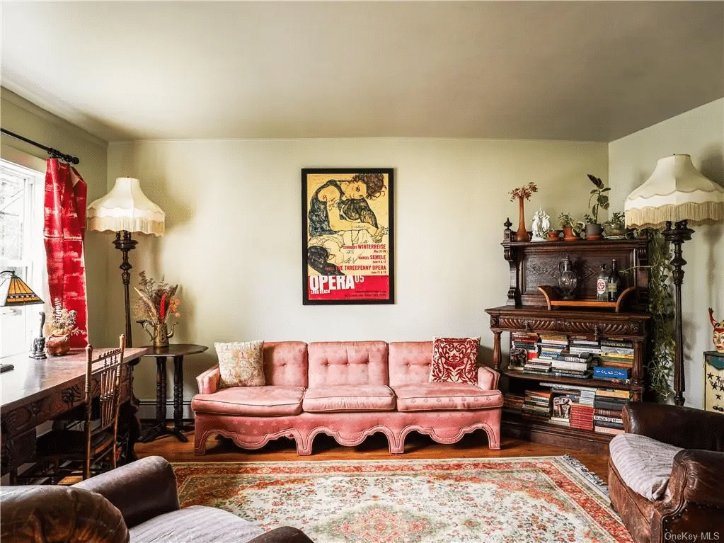 living room with wood floor