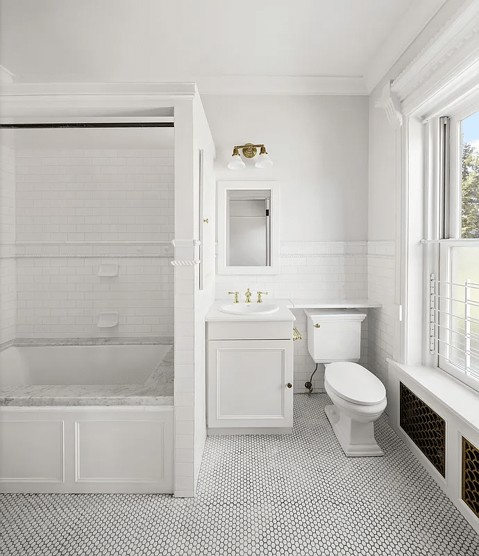 bathroom with white fixtures