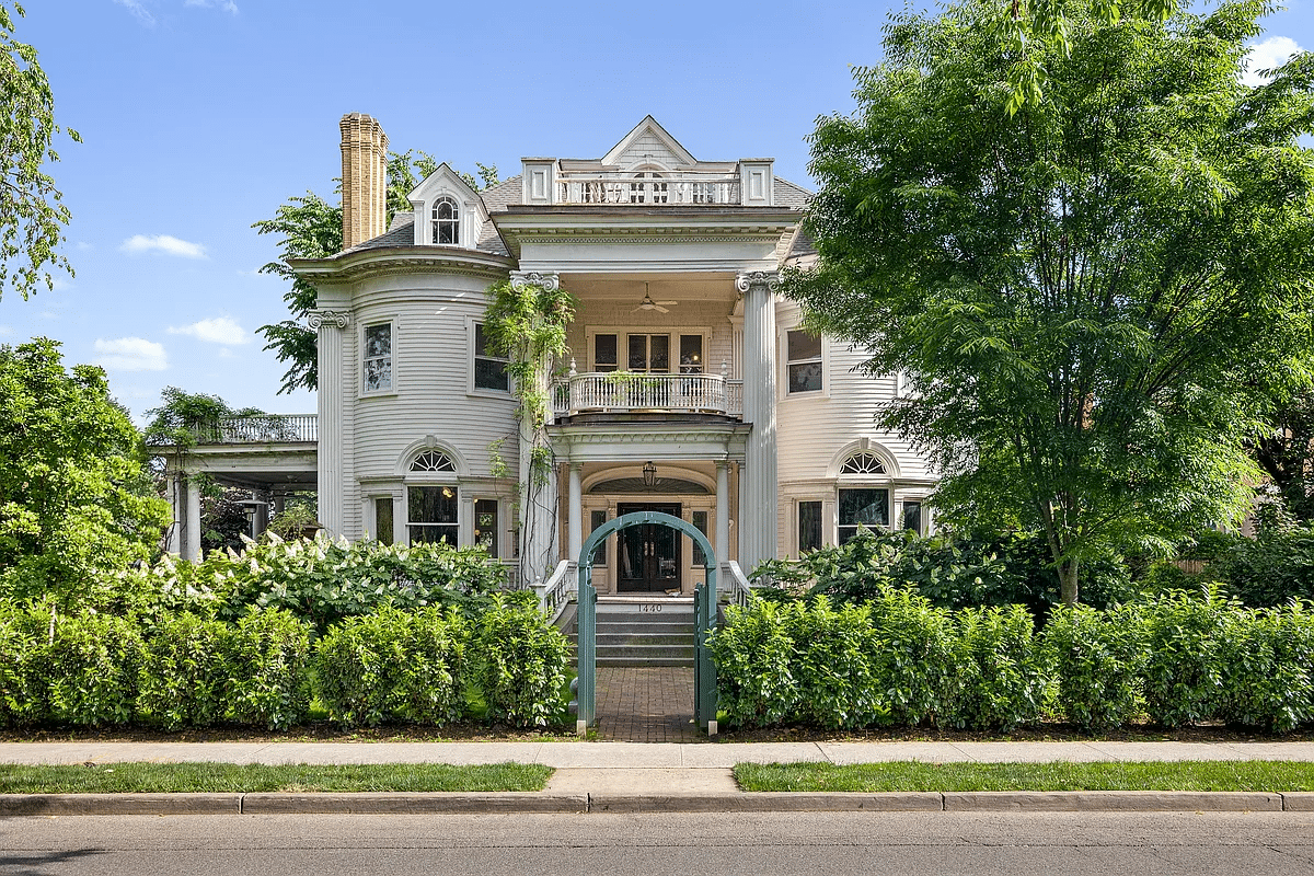 prospect park south - colonial revival exterior with dormers, palladian windows, portico