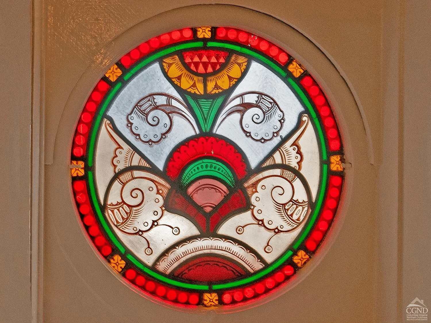 circular stained glass window