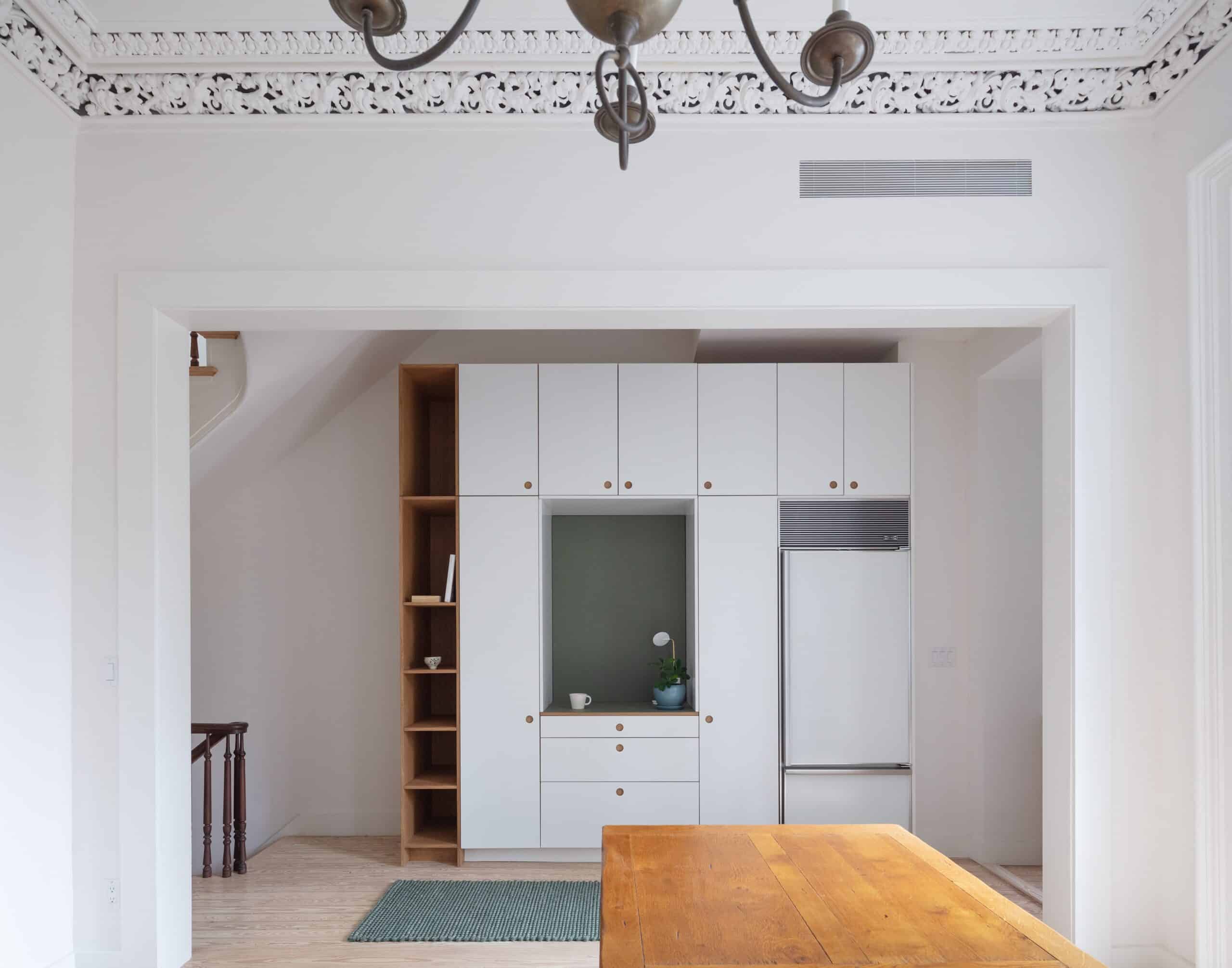 VIEW FROM THE DINING ROOM TO THE BACK HALL