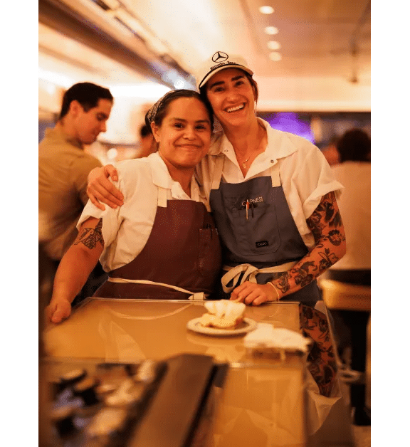 Pastry Chef Amanda Perdomo, left, and Chef Jackie Carnesi.
