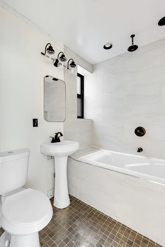 bathroom with white fixtures