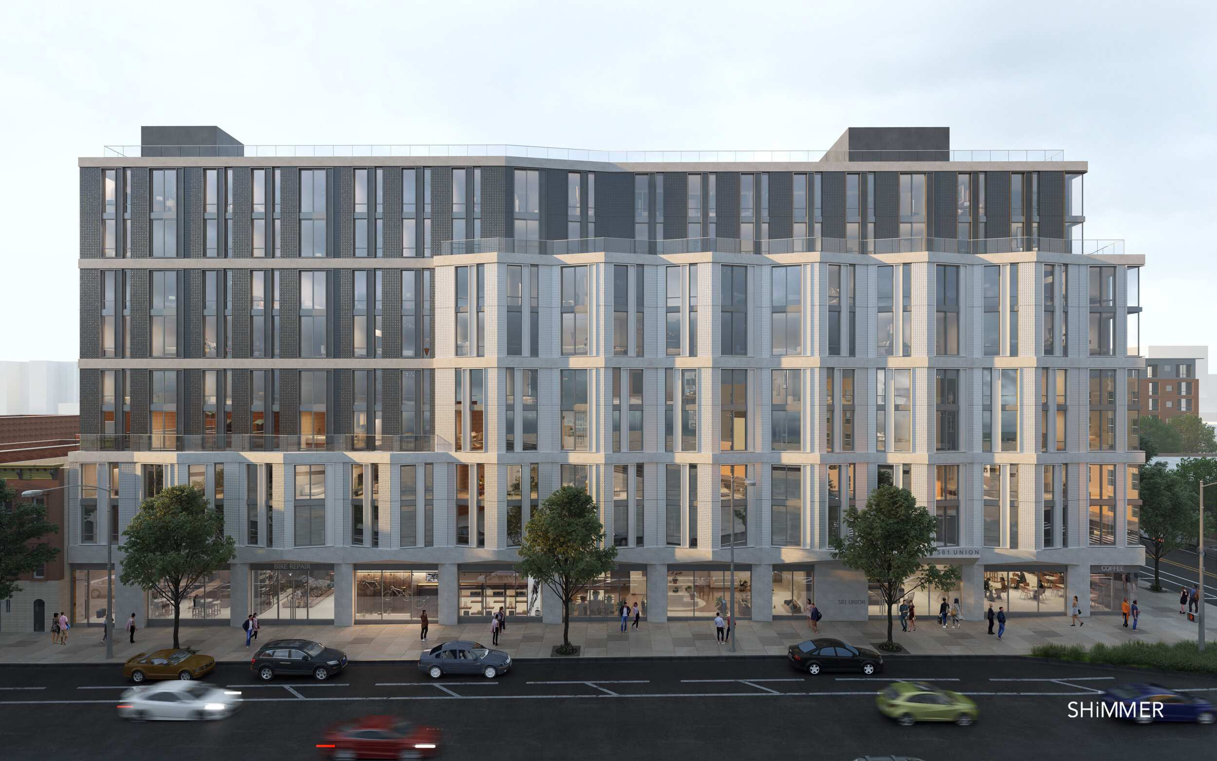 gowanus - rendering of a mulit-story residential building