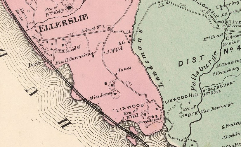 map showing buildings labelled T H Suckley