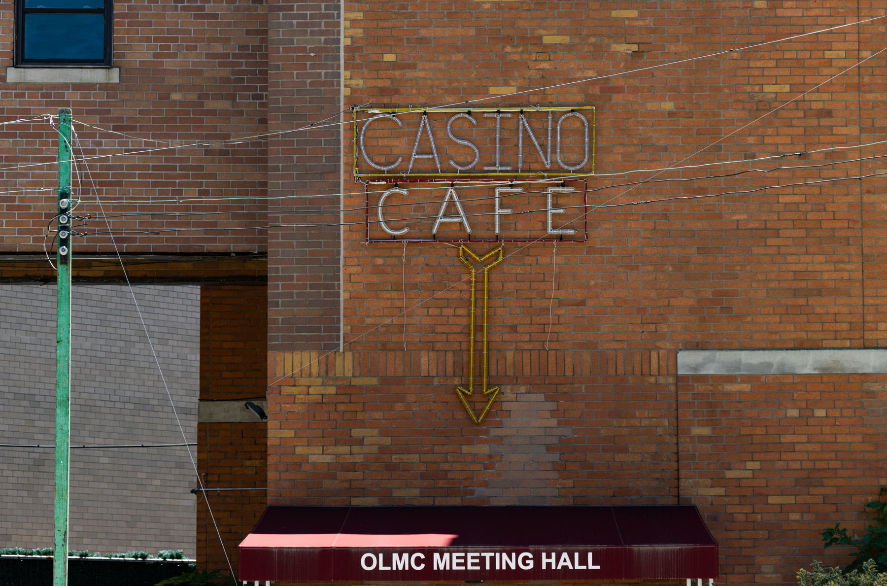 williamsburgh - our lady of mount carmel meeting hall with casino sign